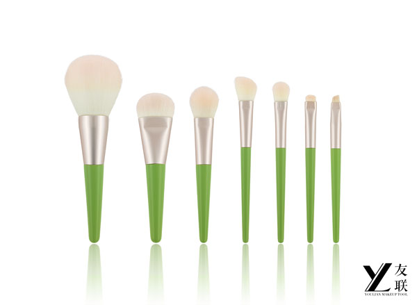 Ny ankomst ｜ Blomsterrytme - Grøn blad lyserød blomstertræ, børstet, vekker dit smarte make -up look!